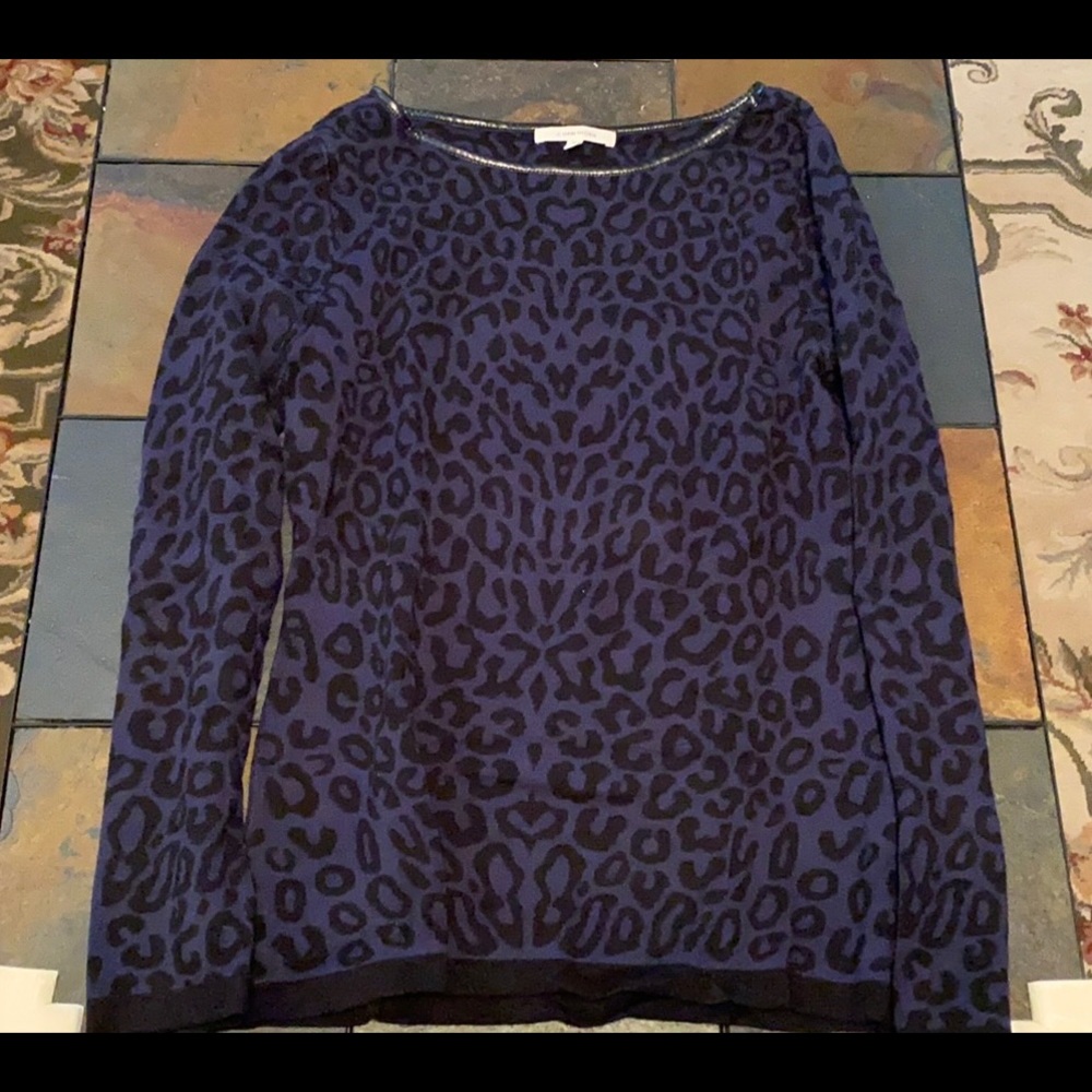 Navy and black sweater
